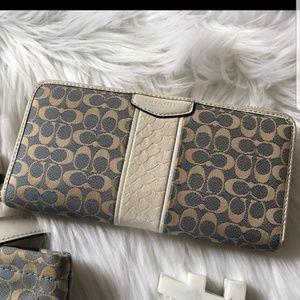 Coach denim wallet